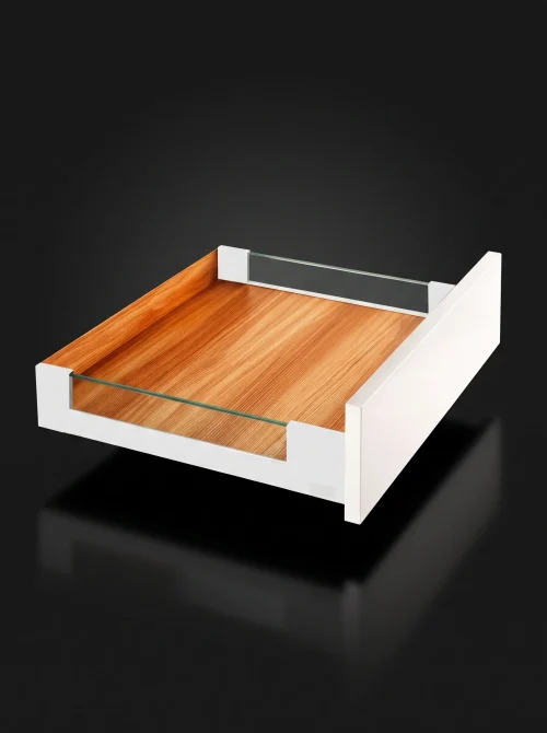Costado de Vidrio para Cajón 8 CM