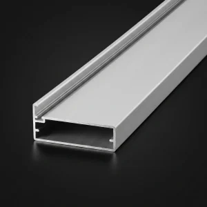 Perfil Aluminio Puerta Vidrio Negro