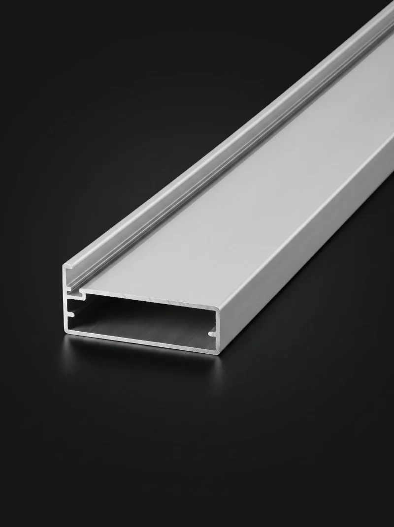 Perfil Aluminio Puerta Vidrio Negro