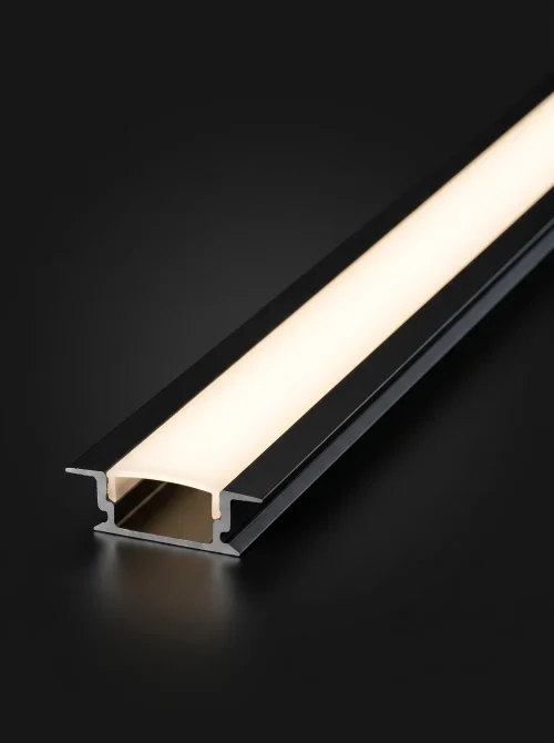 Perfil Cinta LED Negro 3MT
