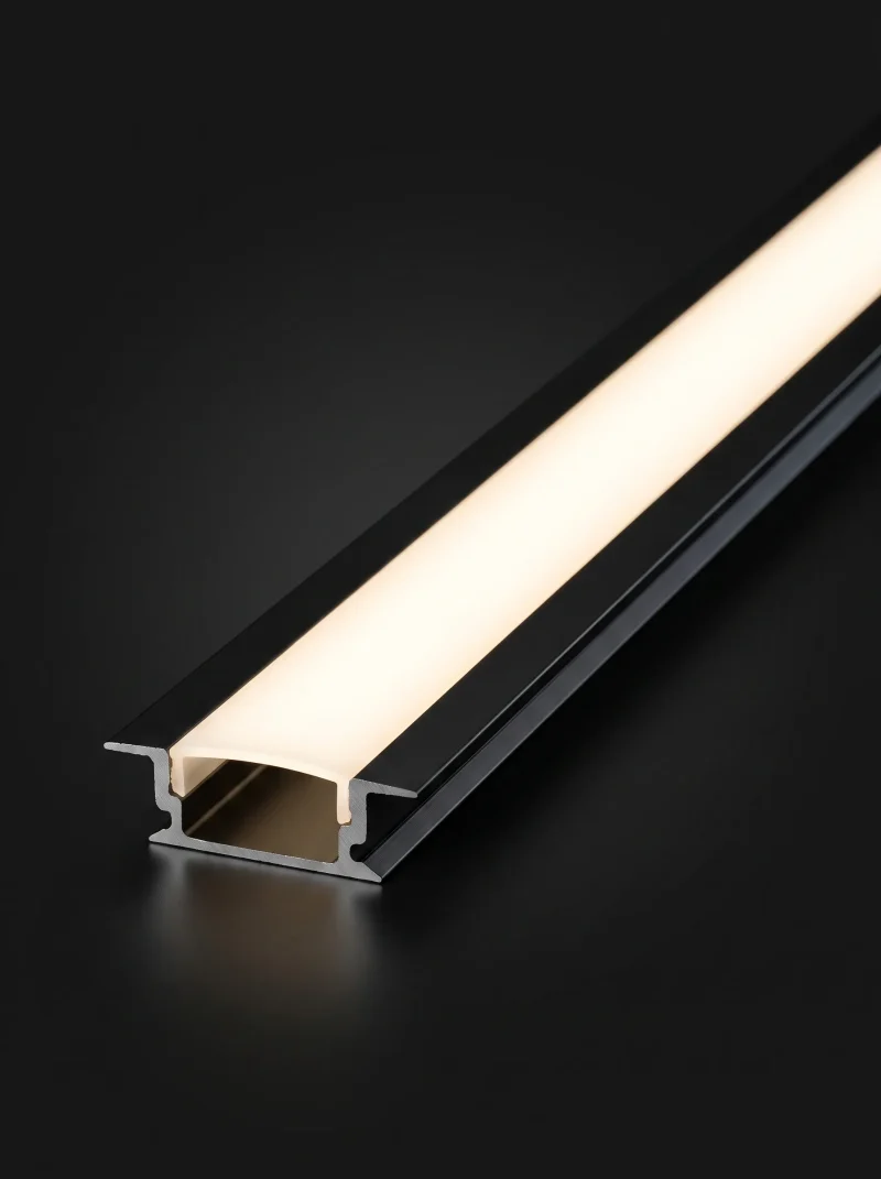 Perfil Cinta LED Negro 3MT
